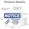 Signmission Fire Escape Ladder Keep Area Clear Sign, Vinyl Decal, 14in W x 10in L, 2PK OS-2PACK-NS-D-1014-L-12582 - alternate 2